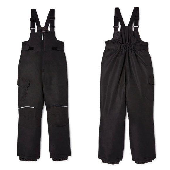 Swiss Tech Girls Water repellent Black Winter Insulated Snow Bib SZ XS 4-5 - Picture 1 of 4